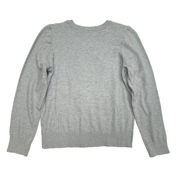 Life Is Good Crewneck Sweater Sz S New $63 Girl & Her Dog Gray Rayon Blend - Picture 4 of 9